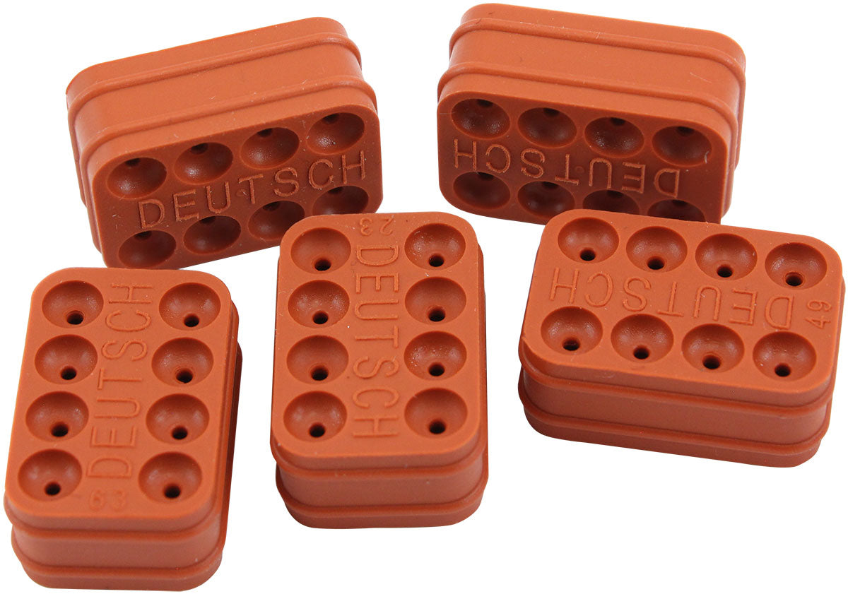 AF49-9144 - WEATHERTIGHT DTM WIRE SEAL 8 PIN PACK OF 5 DEUTSCH CONNEC