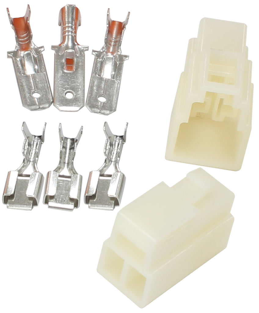 AF49-9553 - 3 PIN ELECTRICAL CONNECTOR AUTOMOTIVE SPADE STYLE