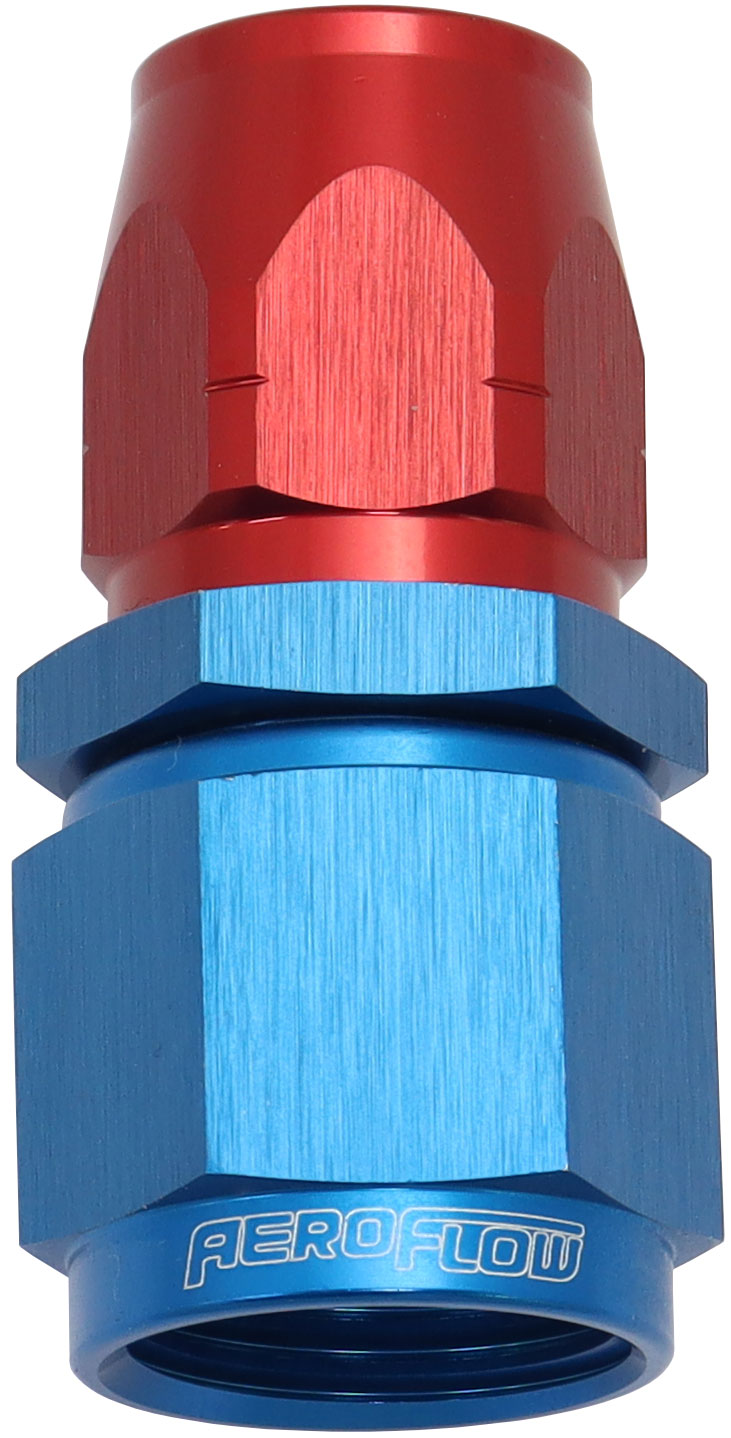 AF501-06-08 - STEPPED STRAIGHT END -6 HOSE TO -8AN REDUCER HOSE END BLUE