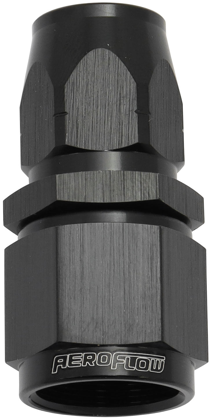 AF501-06-08BLK - STEPPED STRAIGHT END -6 HOSE TO -8AN REDUCER HOSE END BLACK
