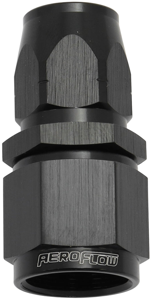 AF501-06-08BLK - STEPPED STRAIGHT END -6 HOSE TO -8AN REDUCER HOSE END BLACK