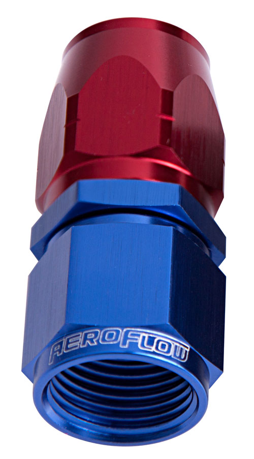 AF501-16 - ALLOY STRAIGHT HOSE END -16AN BLUE CUTTER STYLE SWIVEL NUT