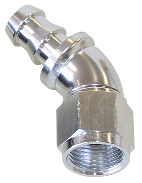 AF512-10S - -10AN 45 DEG FULL FLOW PUSH LOSILVER FULL FLOW PUSH LOCK