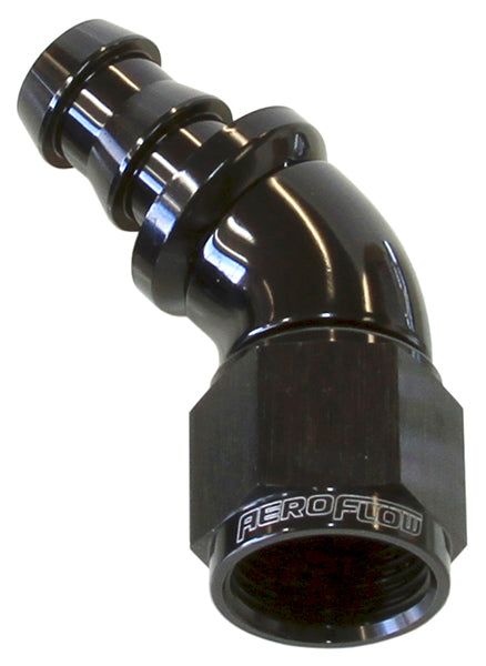 AF512-12BLK - -12AN 45 DEG FULL FLOW PUSH LOBLACK FULL FLOW PUSH LOCK