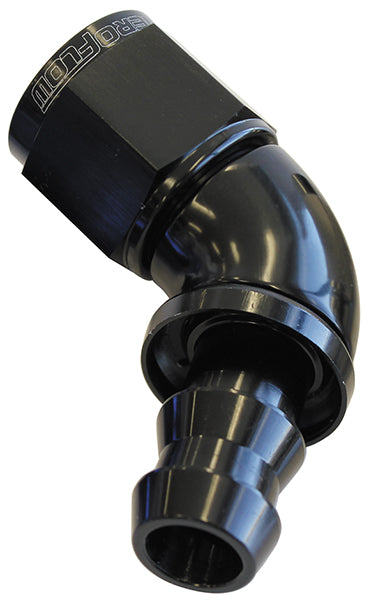 AF518-12BLK -  510 Series Full Flow Tight Radius Push Lock 60° Hose End -12AN