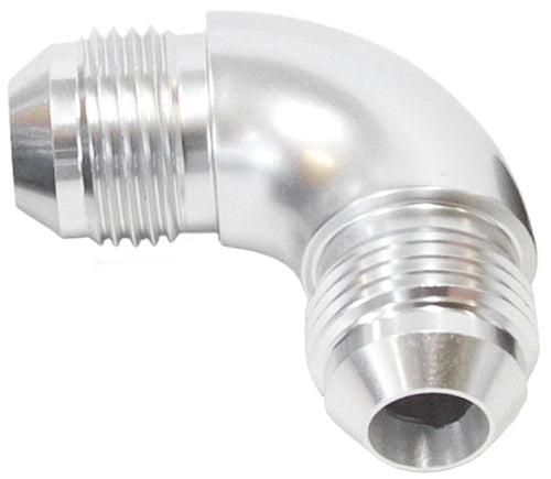 AF521-04S - -4AN 90 DEG MALE FLARE UNION SILVER FULL FLOW NO RESTRICTIO
