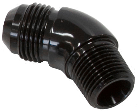 AF523-12BLK - 45 DEG 3/4" TO -12AN FULL FLOWBLACK NO RESTRICION IN BEND