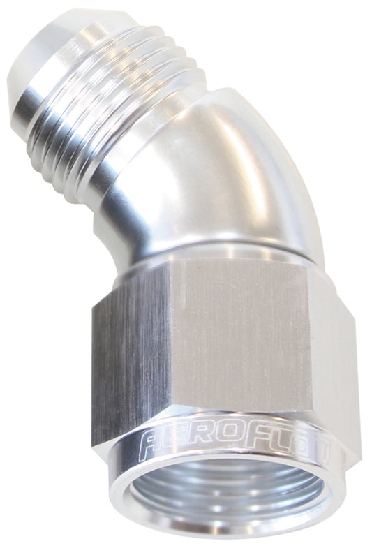 AF542-10S - 45 DEG FEMALE - MALE -10AN SILVER FULL FLOW