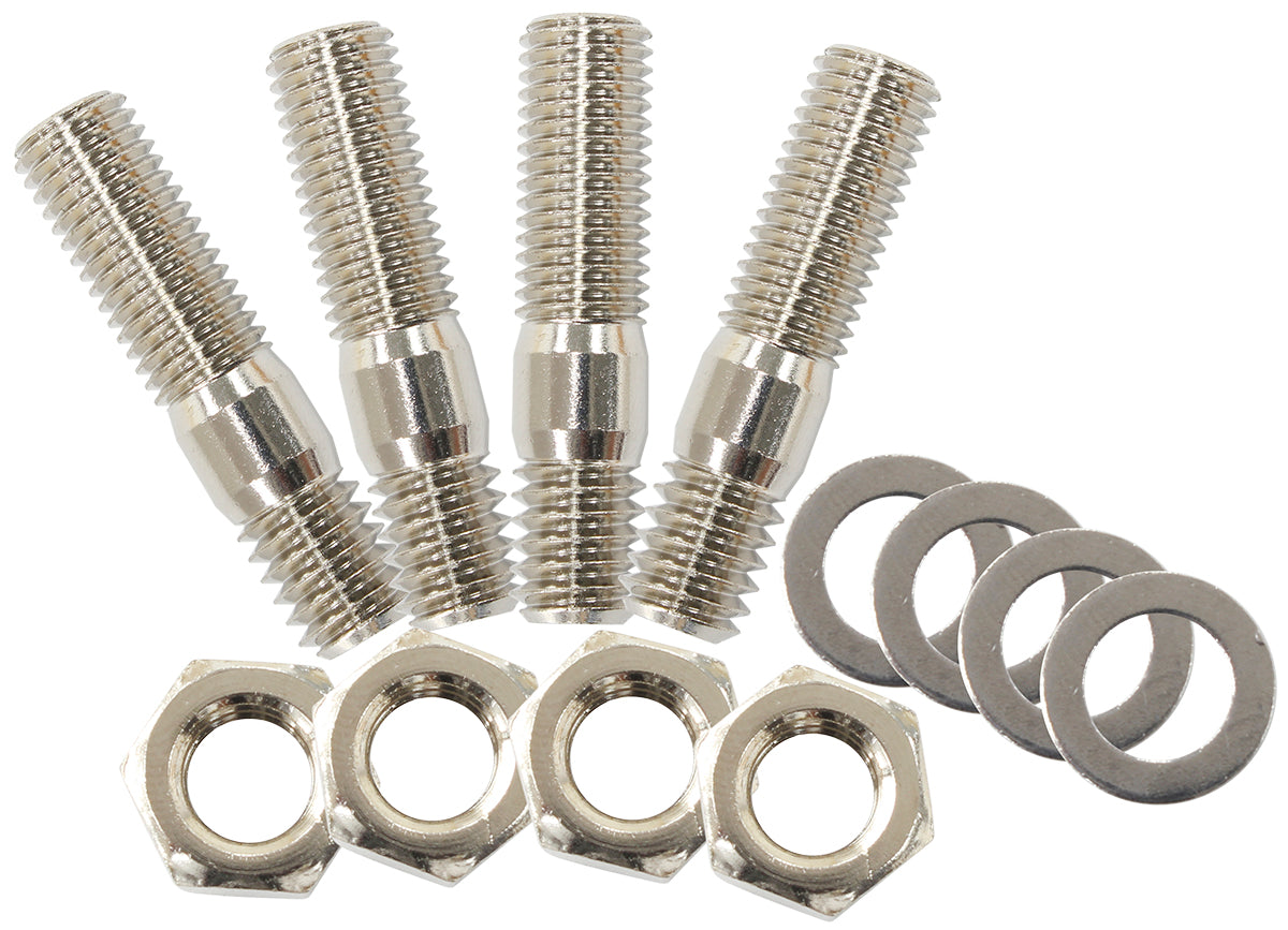 AF55-1008 - CARBURETTOR STUD KIT STANDARD 1-3/8" 35mm OAL HEX CHROME