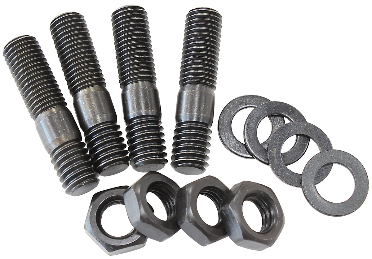 AF55-1008BLK - CARBURETTOR STUD KIT STANDARD 1-3/8" 35mm OAL HEX BLACK