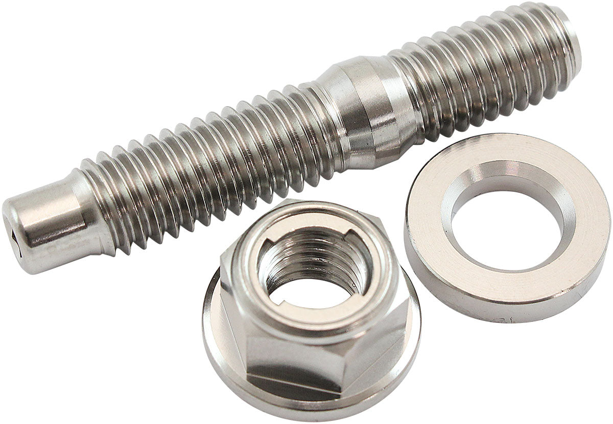 AF55-2015 - M8 TITANIUM STUD LOCKING HEX NUT KIT M8X1.25mm HEADER BOLT