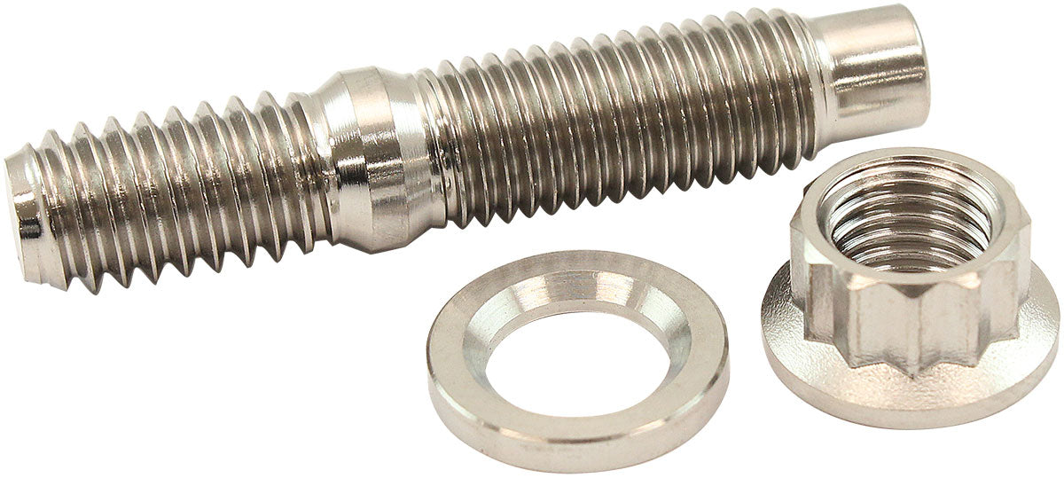 AF55-3003 - 5/16" TITANIUM STUD WASHER NUTKIT 5/16-24 NUT 5/16-18 BOLT HEADER Aeroflow - AF 55-3003