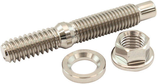 AF55-3005 - 1/4" TITANIUM STUD WASHER HEX NUT KIT 1/4-24 NUT 1/4-20 BOLTHEADER Aeroflow - AF 55-3005