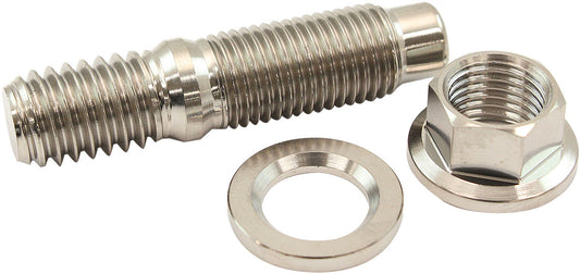 AF55-3007 - 3/8" TITANIUM STUD WASHER HEX NUT KIT 3/3-24 NUT 3/8-16 BOLTHEADER Aeroflow - AF 55-3007