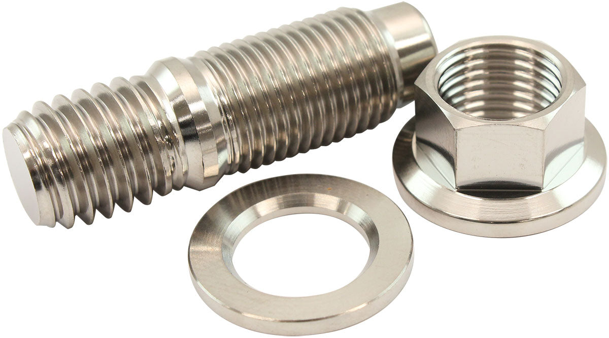 AF55-3009 - 1/2" TITANIUM STUD WASHER HEX NUT KIT 1/2-20 NUT 1/2-13 BOLTHEADER Aeroflow - AF 55-3009