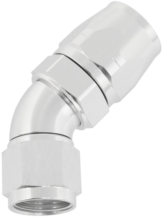 AF552-12-10S - STEPPED 45 DEG HOSEEND -12 HOSTO -10AN EXPANDER HOSE END SIL