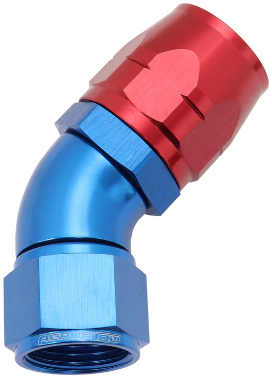 AF552-16-12 - STEPPED 45 DEG HOSEEND -16 HOSTO -12AN EXPANDER HOSE END BLU