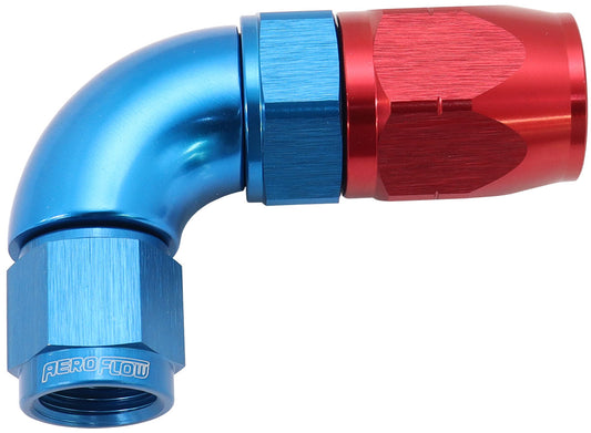AF553-08-06 - STEPPED 90 DEG HOSEEND -8 HOSETO -6AN EXPANDER HOSE END BLU