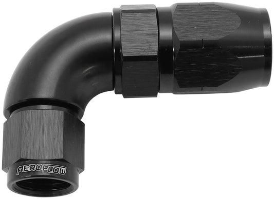AF553-08-06BLK - STEPPED 90 DEG HOSEEND -8 HOSETO -6AN EXPANDER HOSE END BLA