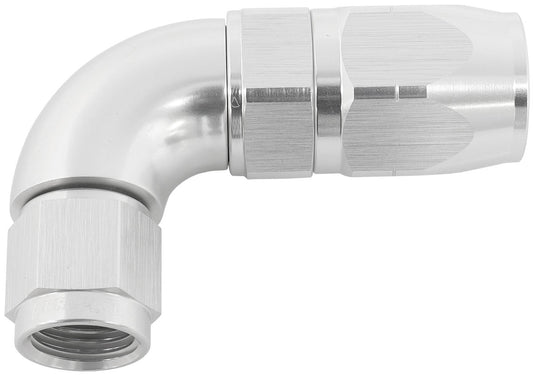 AF553-08-06S - STEPPED 90 DEG HOSEEND -8 HOSETO -6AN EXPANDER HOSE END SIL