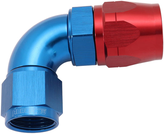 AF553-12-10 - STEPPED 90 DEG HOSEEND -12 HOSTO -10AN EXPANDER HOSE END BLU
