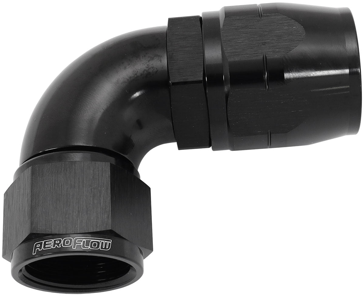 AF553-16-12BLK - STEPPED 90 DEG FEMALE -12 HOSETO -16AN EXPANDER HOSE END BLA