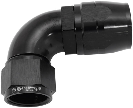 AF553-16-12BLK - STEPPED 90 DEG FEMALE -12 HOSETO -16AN EXPANDER HOSE END BLA