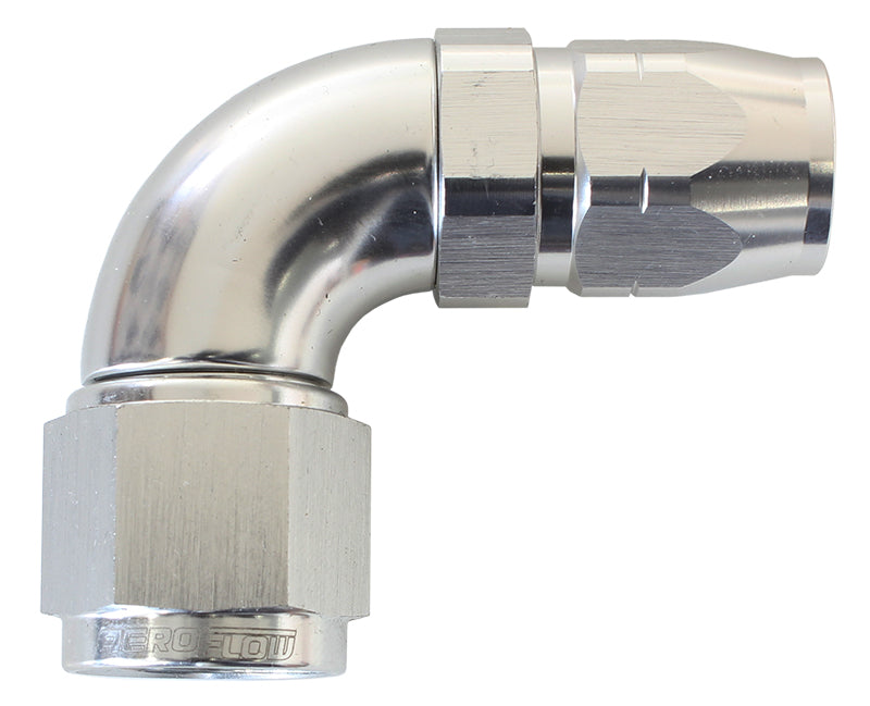 AF553-16-12S - STEPPED 90 DEG FEMALE -12 HOSETO -16AN EXPANDER HOSE END SIL