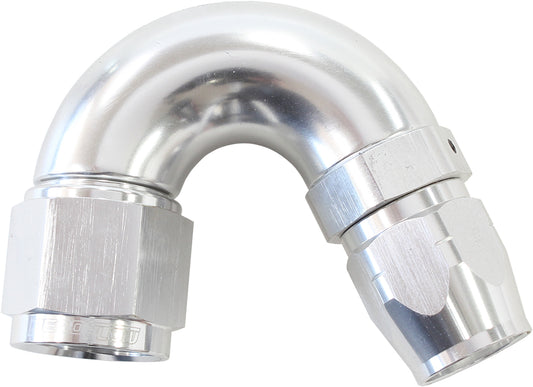 AF555-06-08S - STEPPED 150 DEG HOSEEND -6 HOSTO -8AN REDUCER HOSE END SILVE