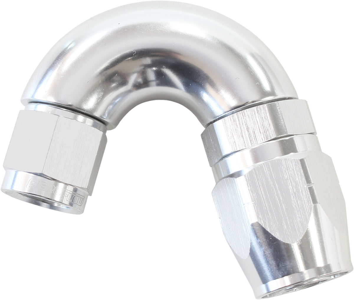 AF555-08-06S - STEPPED 150 DEG HOSEEND -8 HOSTO -6AN EXPANDER HOSE END SILV
