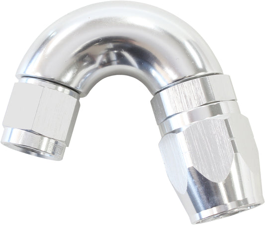AF555-08-06S - STEPPED 150 DEG HOSEEND -8 HOSTO -6AN EXPANDER HOSE END SILV