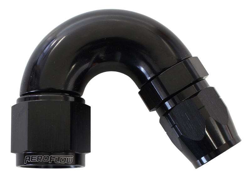 AF555-12-10BLK - STEPPED 150 DEG HOSEEND 12 HOSTO -10AN EXPANDER HOSE END BLA