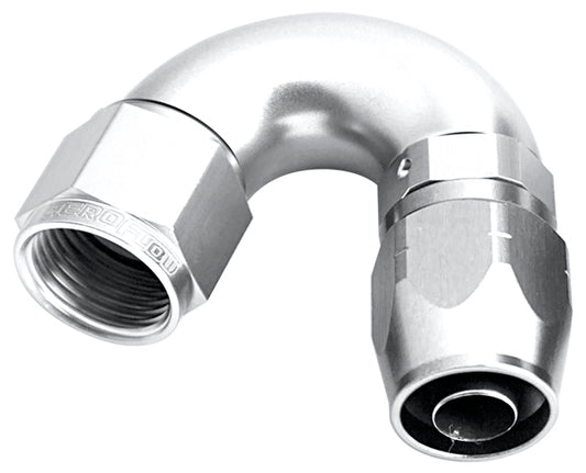 AF555-12S - ALLOY 150 DEG HOSE END -12AN SILVER CUTTER STYLE FULL FLOW