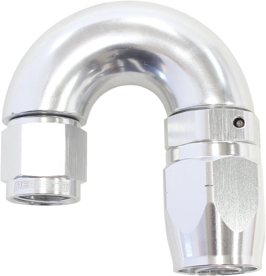 AF556-08-06S - STEPPED 180 DEG HOSEEND -8 HOSTO -6AN REDUCER HOSE END SILVE