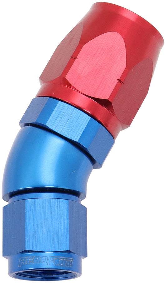AF557-08-06 - ALLOY 30 DEG HOSE END -8 HOSE TO -6AN EXPANDER HOSE END BLUE