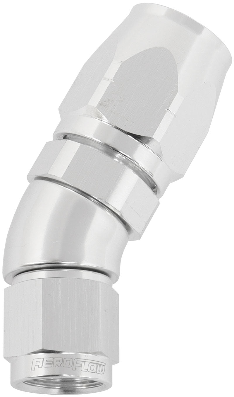 AF557-08-06S - ALLOY 30 DEG HOSE END -8 HOSE TO -6AN EXPANDER HOSE END SILV