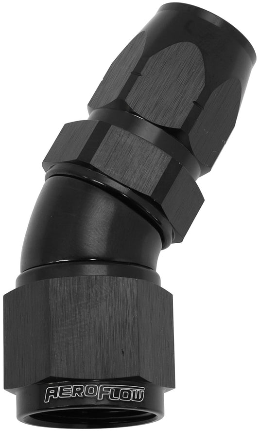 AF557-08-10BLK - ALLOY 30 DEG HOSE END -8 HOSE TO -10AN REDUCER HOSE END BLAC