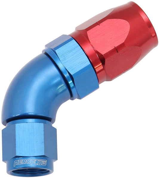 AF558-08-06 - ALLOY 60 DEG HOSE END -8 HOSE TO -6AN EXPANDER HOSE END BLUE
