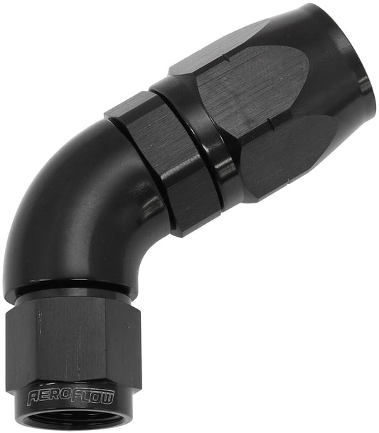 AF558-08-06BLK - ALLOY 60 DEG HOSE END -8 HOSE TO -6 EXPANDER HOSE END BLACK