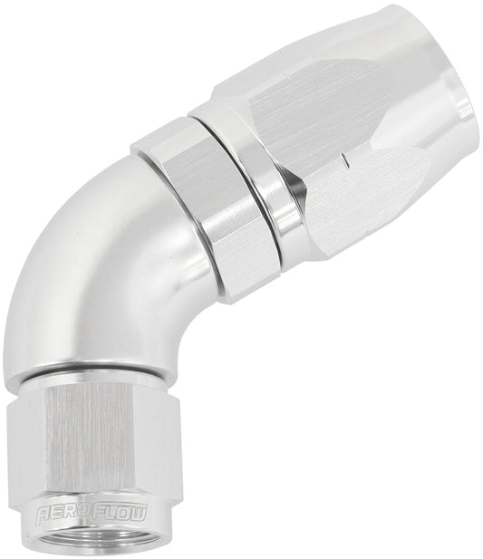 AF558-08-06S - ALLOY 60 DEG HOSE END -8 HOSE TO -6 EXPANDER HOSE END SILVER