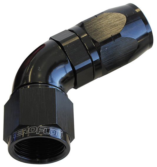 AF558-10BLK - ALLOY 60 DEG HOSE END -10AN BLACK CUTTER STYLE FULL SWIVEL