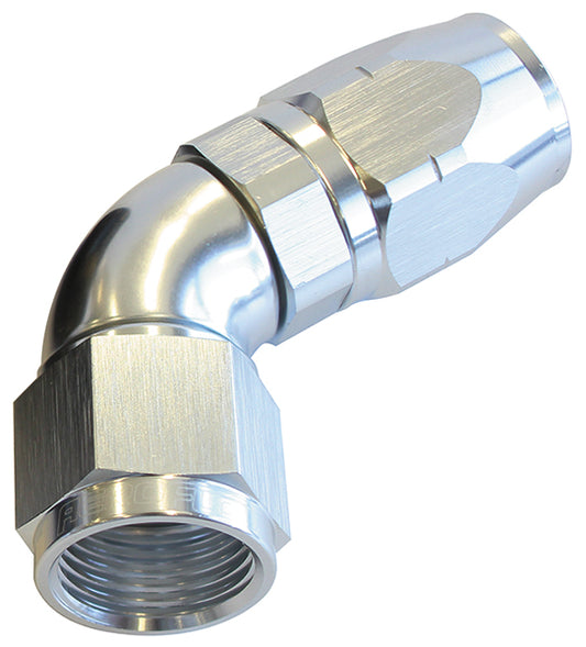 AF558-10S - ALLOY 60 DEG HOSE END -10AN SILVER CUTTER STYLE FUL SWIVEL