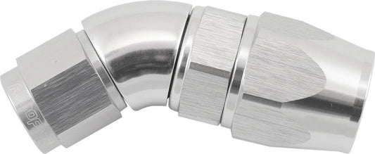 AF572-08-06DS - STEPPED 45 DEGREE END -8 HOSE TO -6AN EXPANDER HOSE END SILVTEFLON AF 572-08-06DS