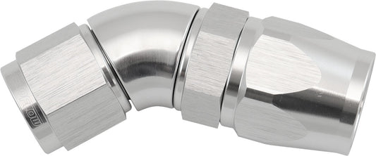 AF572-10-08DS - STEPPED 45 DEGREE END -10 HOSETO -8AN EXPANDER HOSE END SILVTEFLON AF 572-10-08DS