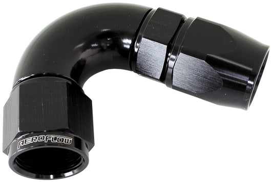 AF574-16DBLK - 120 DEG -16AN FULL FLOW TEFLONHOSE END BLACK 1 PIECE FULLFLO