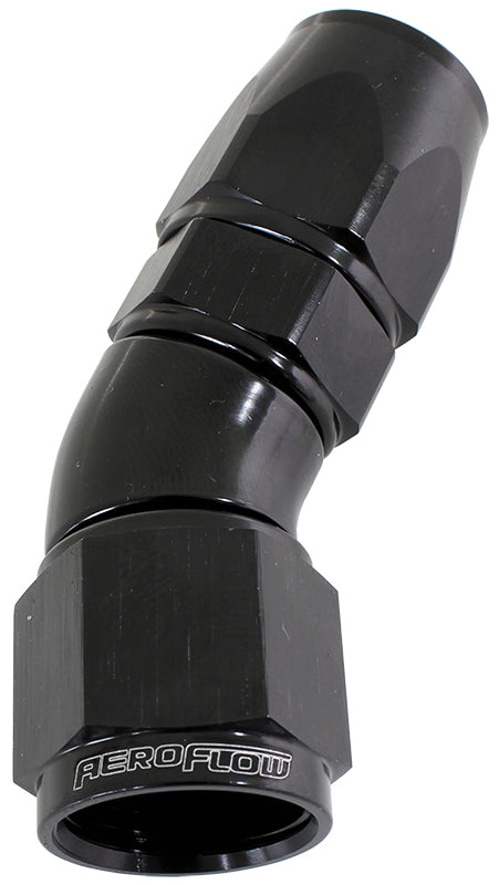 AF577-12DBLK - 30 DEG -12AN FULL FLOW TEFLON HOSE END BLACK 1 PIECE FULLFLO