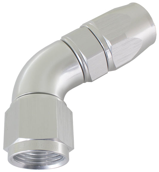 AF578-06DS - 60 DEG -6AN FULL FLOW TEFLON HOSE END SILVER 1 PIECE FULLFL