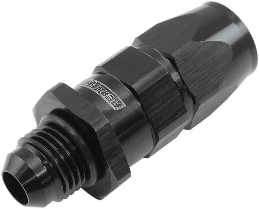 AF580-06-06DBLK - MALE -6AN to -6AN TEFLON HOSE END STRAIGHT MALE ORB BLACK