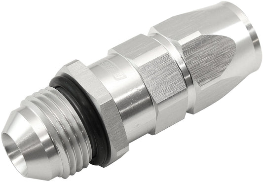 AF580-06-08DS - MALE -8AN to -6AN TEFLON HOSE END STRAIGHT MALE ORB SILVER