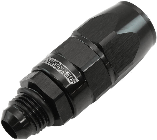 AF580-08-06DBLK - MALE -6AN to -8AN TEFLON HOSE END STRAIGHT MALE ORB BLACK